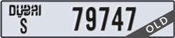 dubai - code - S - number -79747