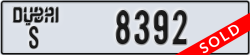 dubai - code - S - number -8313