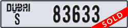 dubai - code - S - number -83633