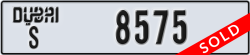 dubai - code - S - number -8575