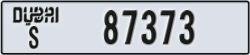 dubai - code - S - number -87373
