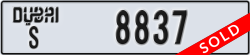 dubai - code - S - number -8837