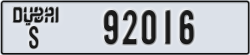 dubai - code - S - number -92016