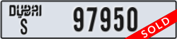 dubai - code - S - number -97950