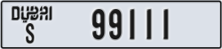 dubai - code - S - number -99111