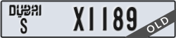 dubai - code - S - number -X1189