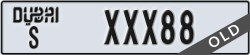 dubai - code - S - number -XXX88