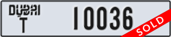 dubai - code - T - number -10036