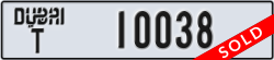 dubai - code - T - number -10038