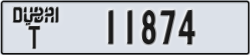 dubai - code - T - number -11874