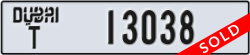 dubai - code - T - number -13038