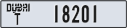 dubai - code - T - number -18201