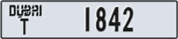 dubai - code - T - number -1842