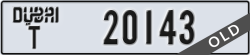 dubai - code - T - number -20143