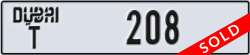 dubai - code - T - number -208
