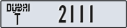 dubai - code - T - number -2111