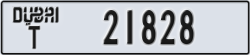 dubai - code - T - number -21828