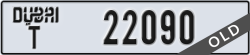 dubai - code - T - number -22090