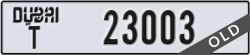 dubai - code - T - number -23003