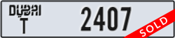dubai - code - T - number -2407