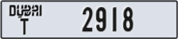 dubai - code - T - number -2918