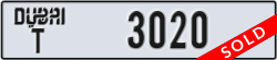 dubai - code - T - number -3020