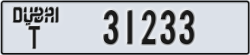 dubai - code - T - number -31233