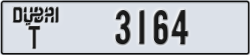 dubai - code - T - number -3164