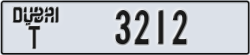 dubai - code - T - number -3212