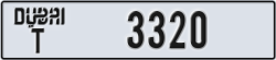 dubai - code - T - number -3320