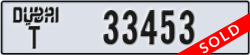 dubai - code - T - number -33453