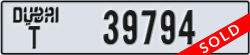 dubai - code - T - number -39794