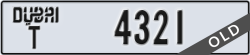 dubai - code - T - number -4321