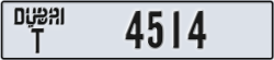 dubai - code - T - number -4514