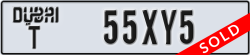 dubai - code - T - number -55XY5