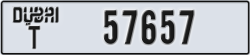 dubai - code - T - number -57657
