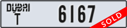 dubai - code - T - number -6167