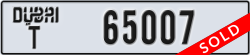 dubai - code - T - number -65007