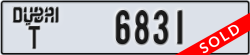 dubai - code - T - number -6831