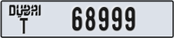dubai - code - T - number -68999