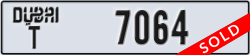 dubai - code - T - number -7064