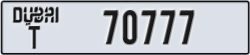 dubai - code - T - number -70698