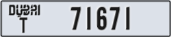 dubai - code - T - number -71671