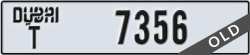 dubai - code - T - number -7356