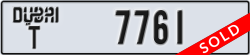 dubai - code - T - number -7761