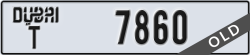 dubai - code - T - number -7860