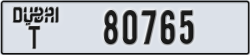 dubai - code - T - number -80765
