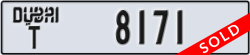 dubai - code - T - number -8171