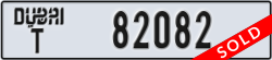 dubai - code - T - number -82082