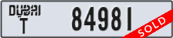 dubai - code - T - number -84981